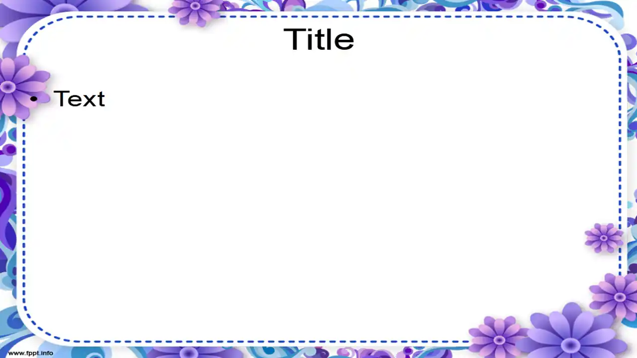 Free Sweet Floral Frame Powerpoint