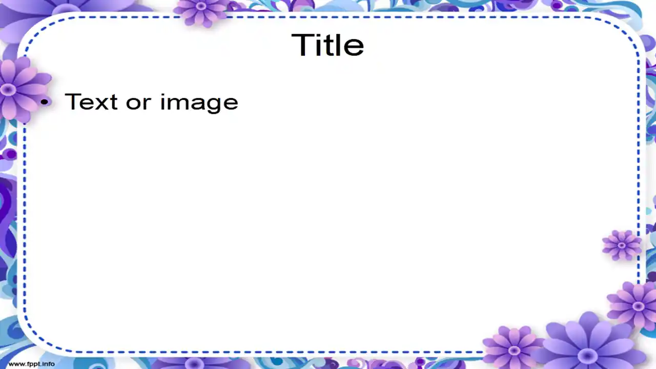 Free Sweet Floral Frame Powerpoint