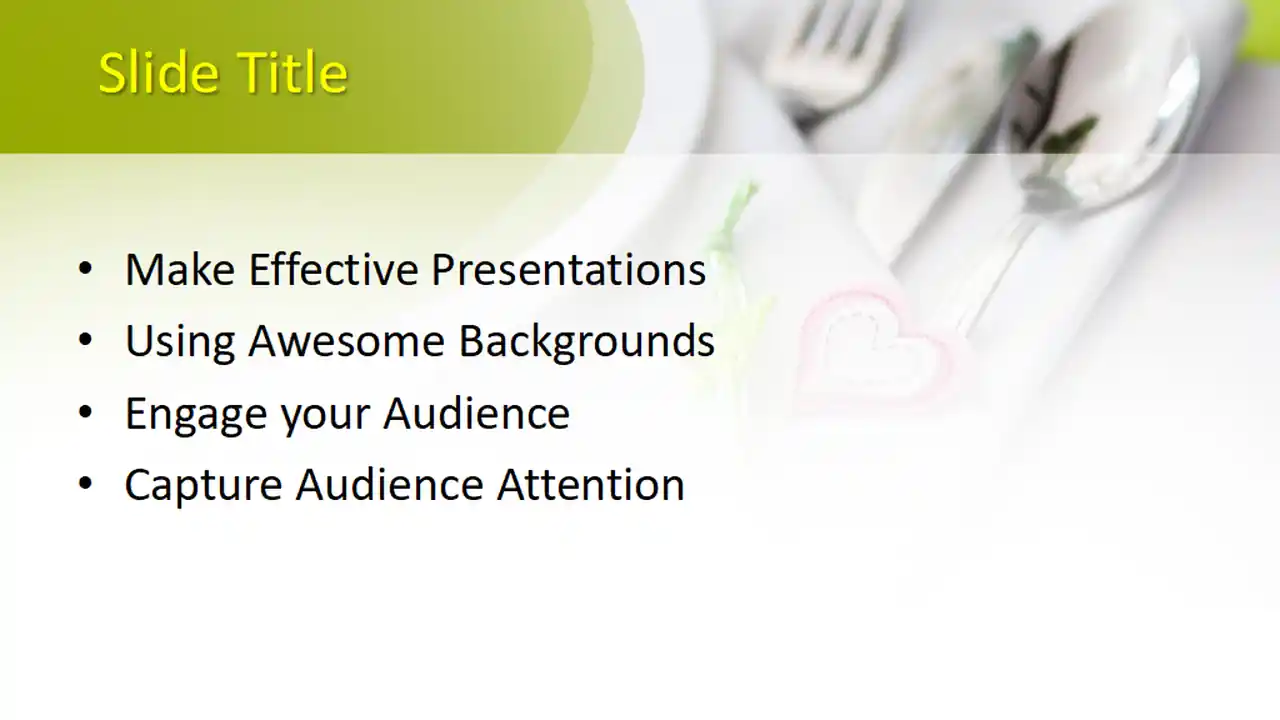 Free Table Setting PowerPoint Template