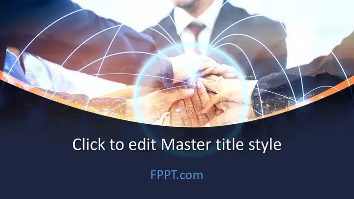 Free Teamwork in Business PowerPoint Template
