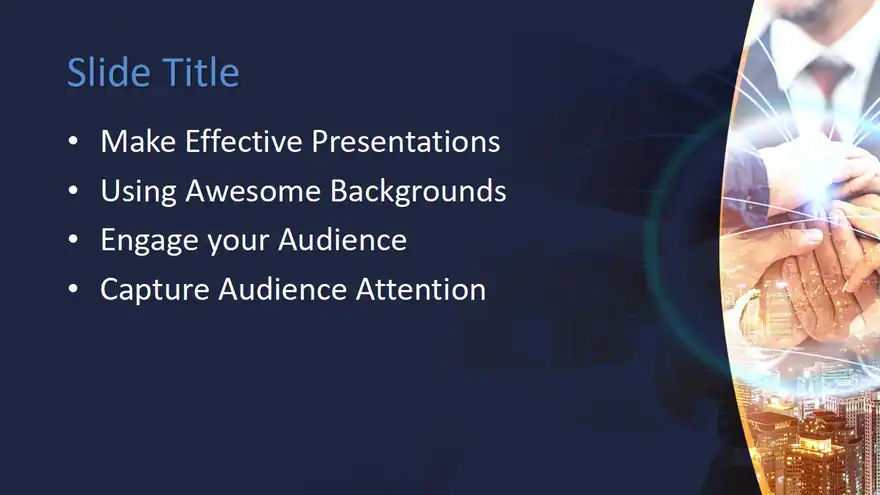 Free Teamwork in Business PowerPoint Template