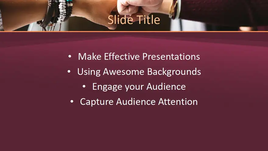 Free Teamwork PowerPoint Template
