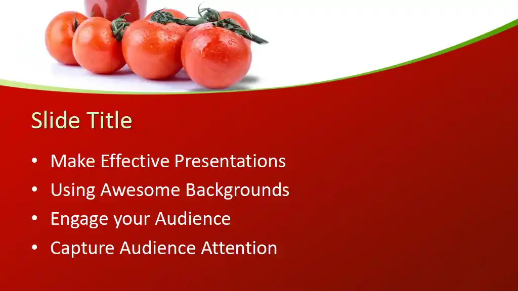 Free Tomato Juice PowerPoint Template