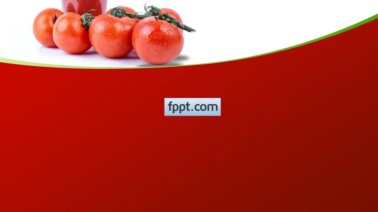 Free Tomato Juice PowerPoint Template