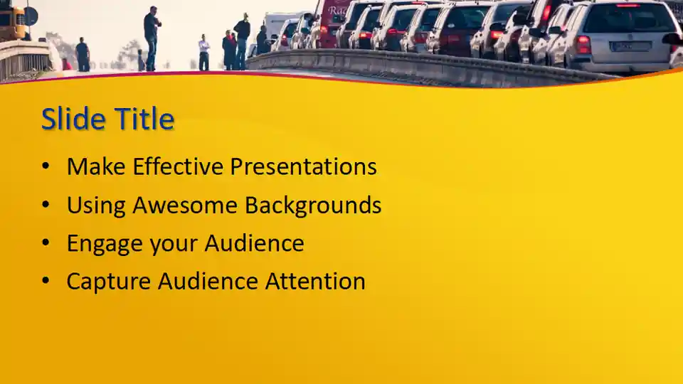 Free Traffic Jam PowerPoint Template
