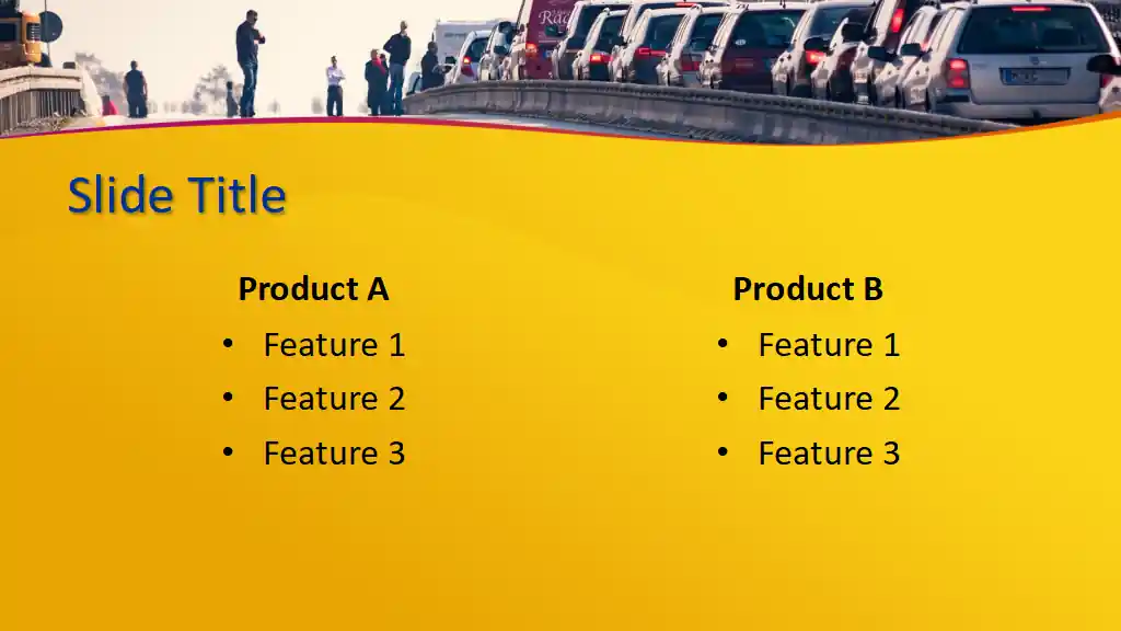 Free Traffic Jam PowerPoint Template