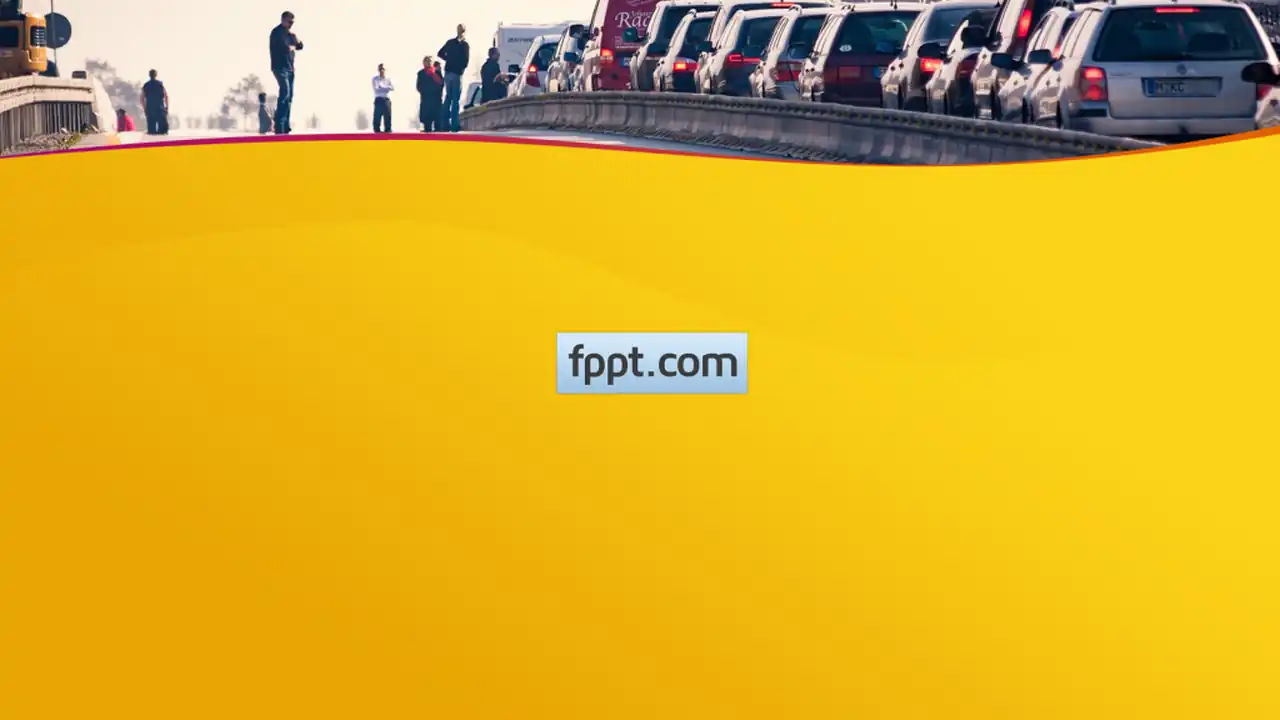 Free Traffic Jam PowerPoint Template