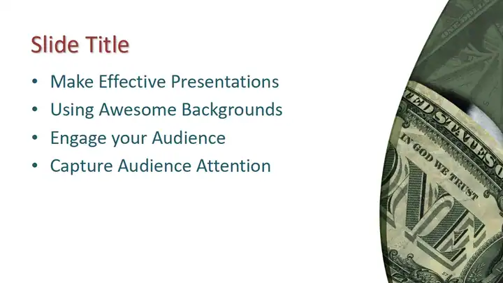 Free USD Dollar PowerPoint Template