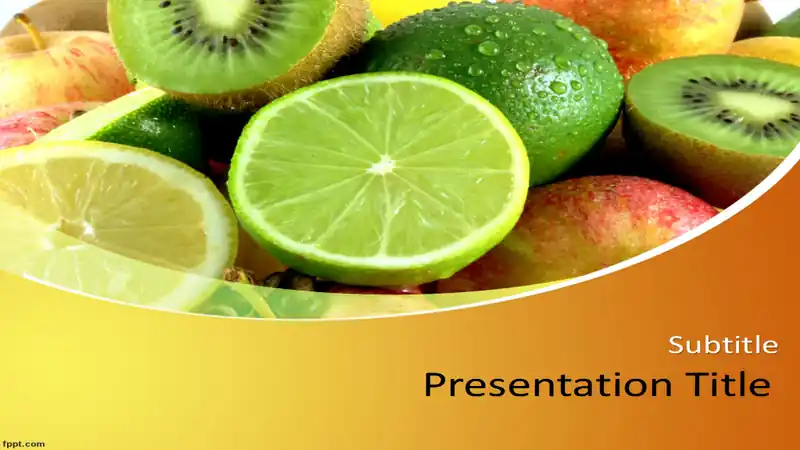 Free Vitamins PowerPoint Template