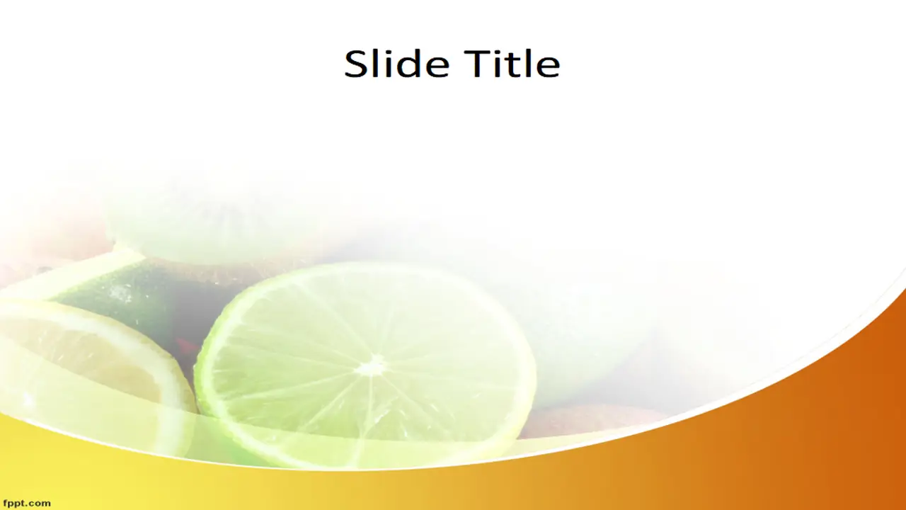 Free Vitamins PowerPoint Template