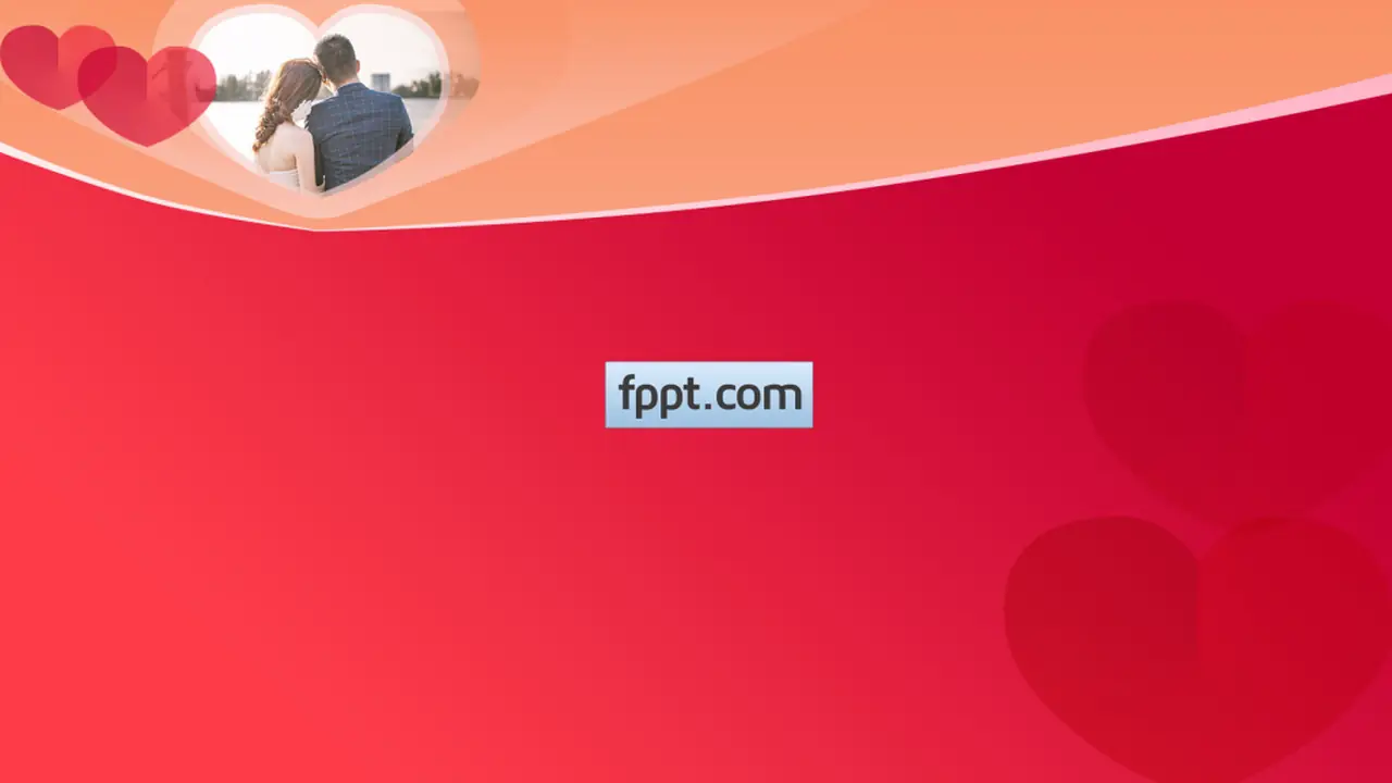 Free Wedding Couple PowerPoint Template