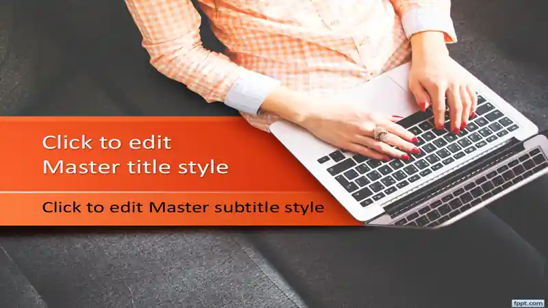 Free Working On Computer PowerPoint Template