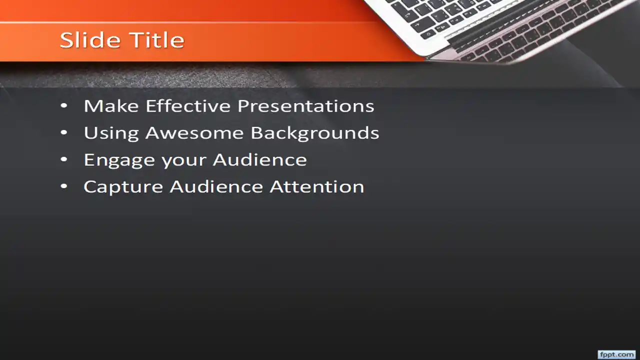 Free Working On Computer PowerPoint Template