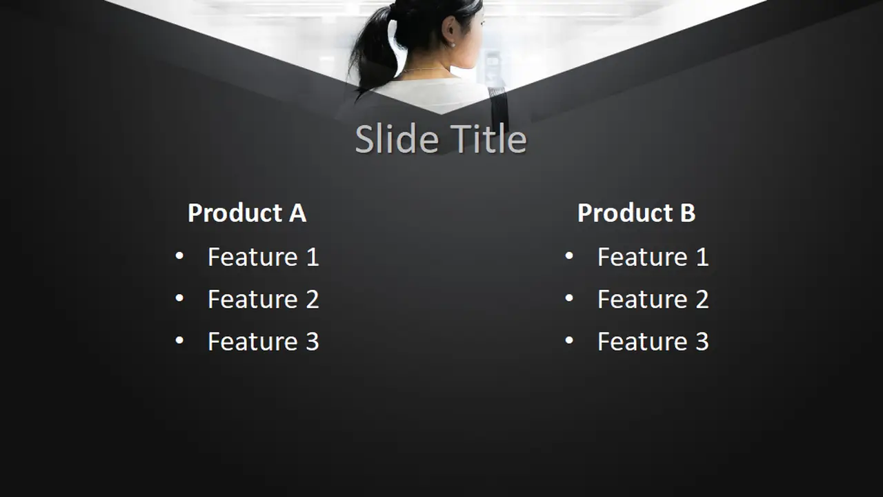 Free Young Woman PowerPoint Template