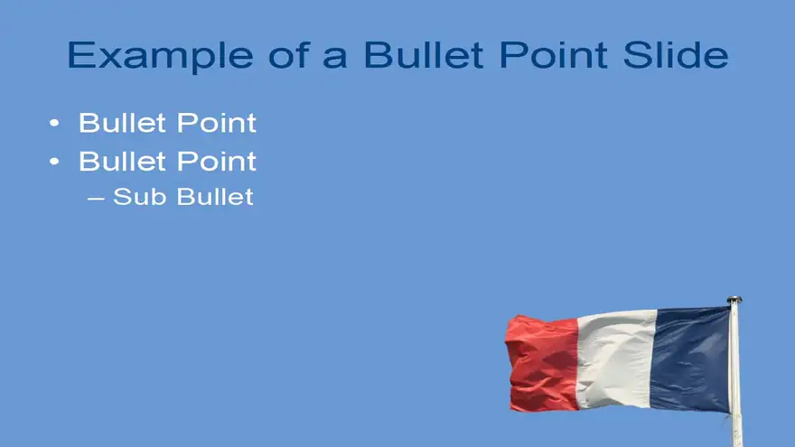 French Flag PowerPoint Template