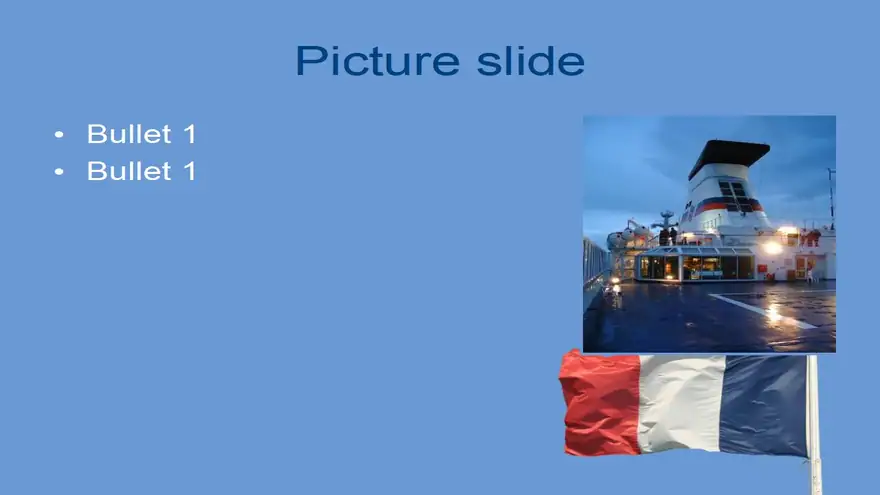 French Flag PowerPoint Template