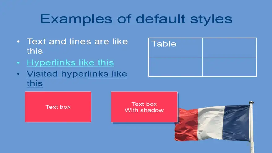 French Flag PowerPoint Template