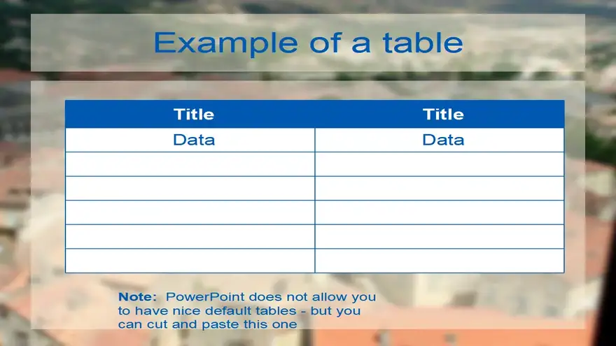 French Town Template