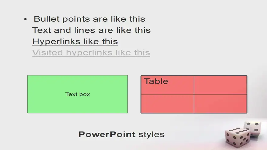 Gaming Dice PowerPoint Template