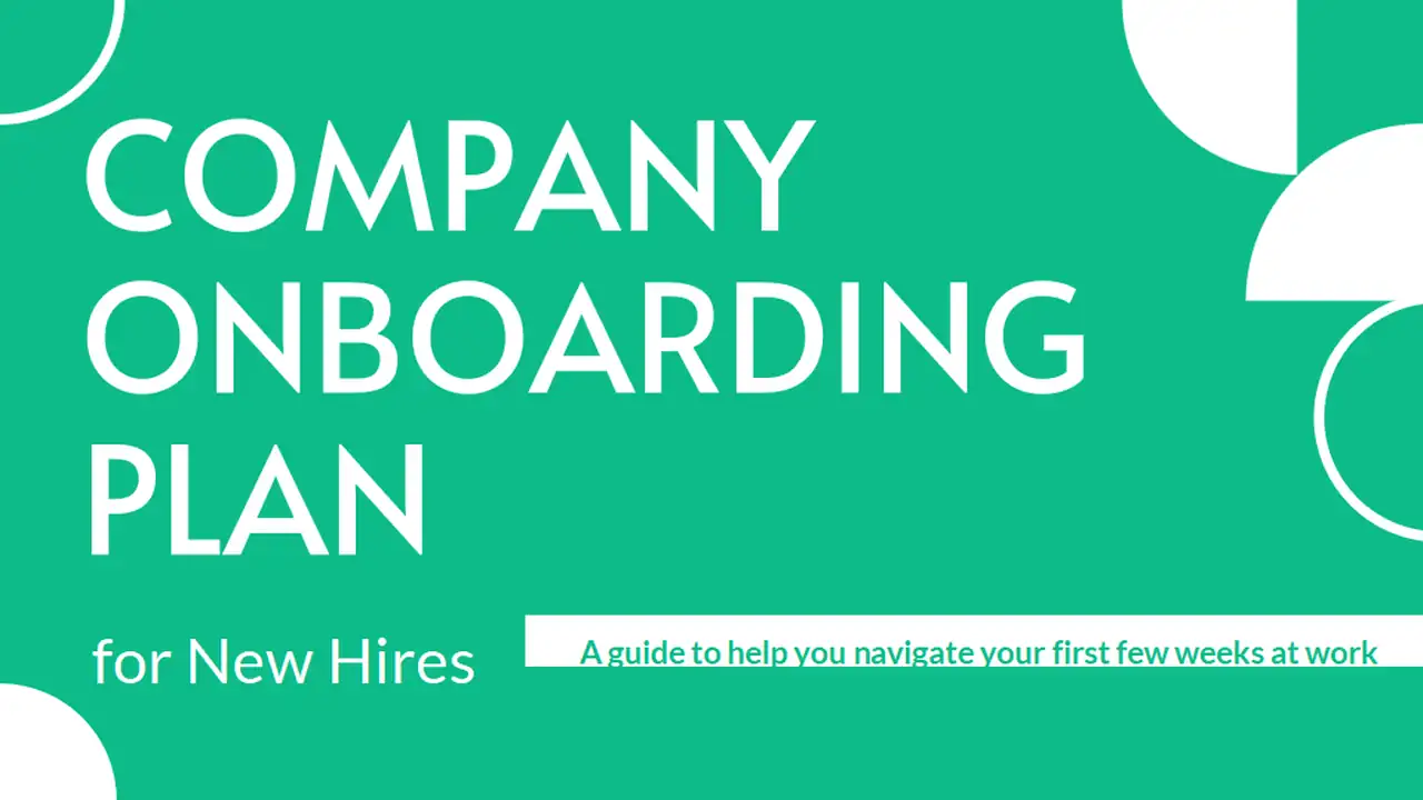Geometric Company Onboarding Plan for New Hires Slides