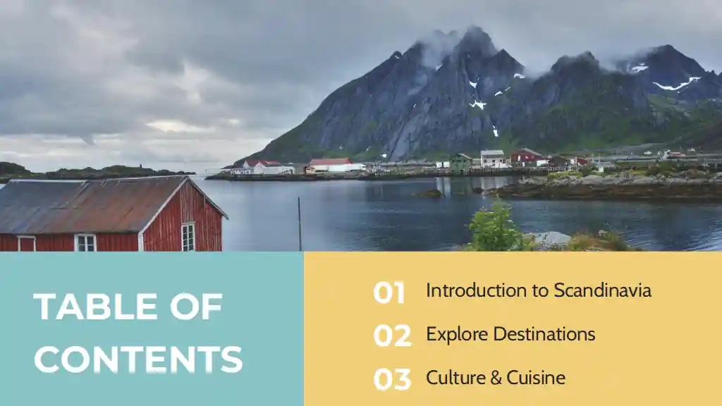 Geometric Scandinavia Travel Guide Slides