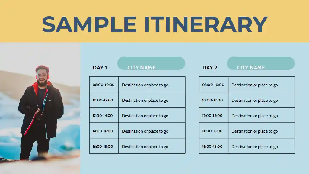 Geometric Scandinavia Travel Guide Slides