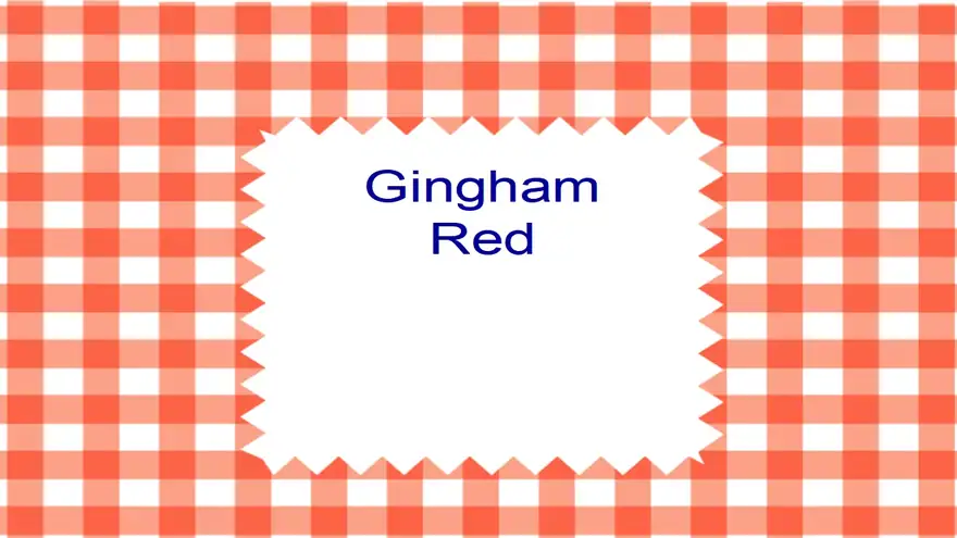 Gingham Red Template