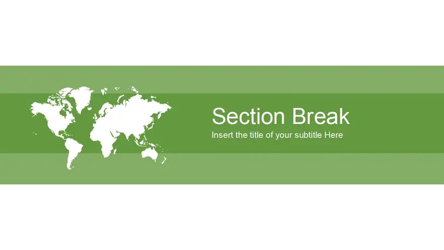 Global Business Map PowerPoint Template
