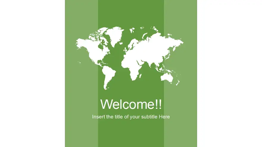 Global Business Map PowerPoint Template