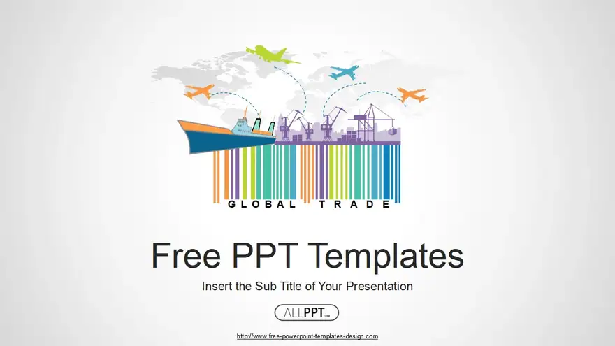 Global Logistics Network PowerPoint Templates