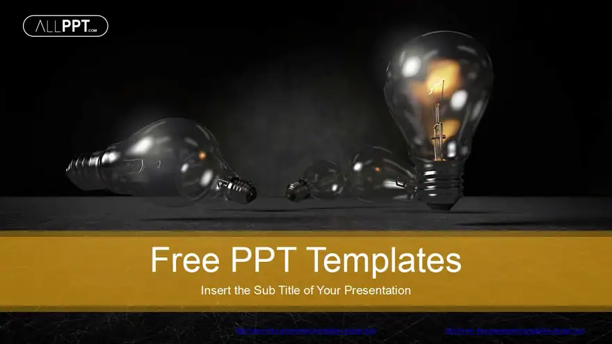 Glowing Light Bulb PowerPoint Templates