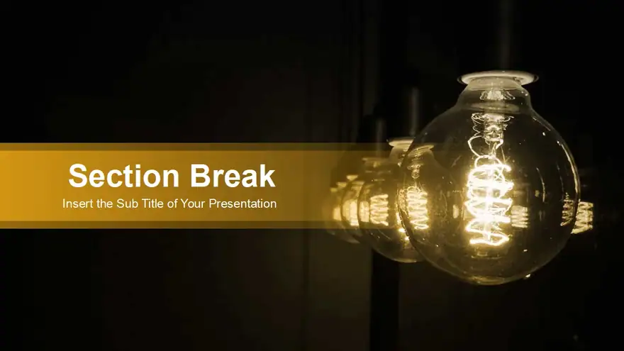 Glowing Light Bulb PowerPoint Templates