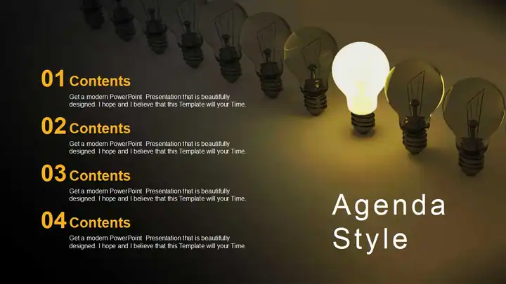 Glowing Light Bulb PowerPoint Templates