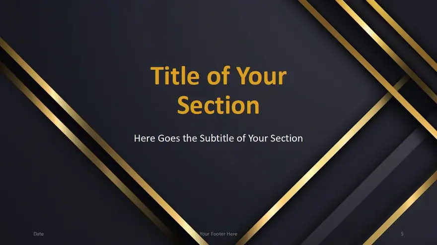 Golden Edge Template