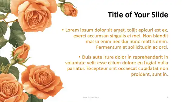 Golden Rose Template