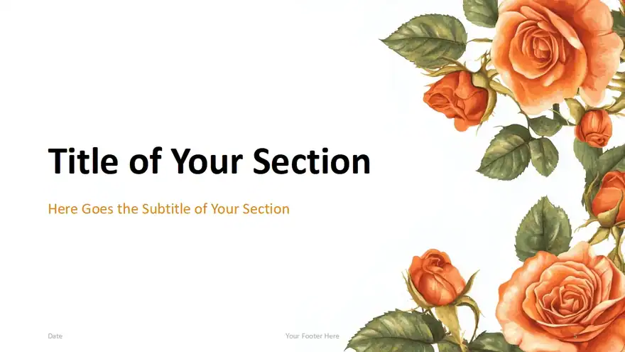 Golden Rose Template