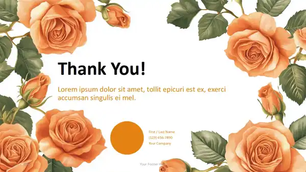 Golden Rose Template