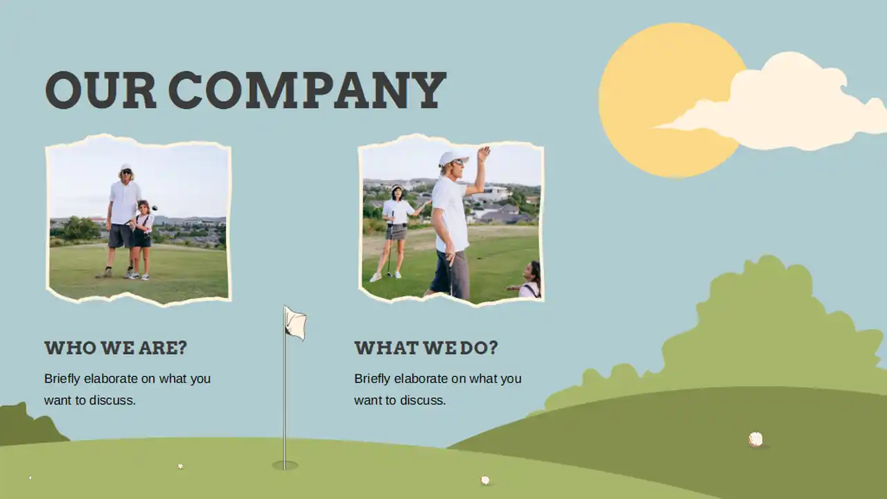Golf Sports Center Background Slides