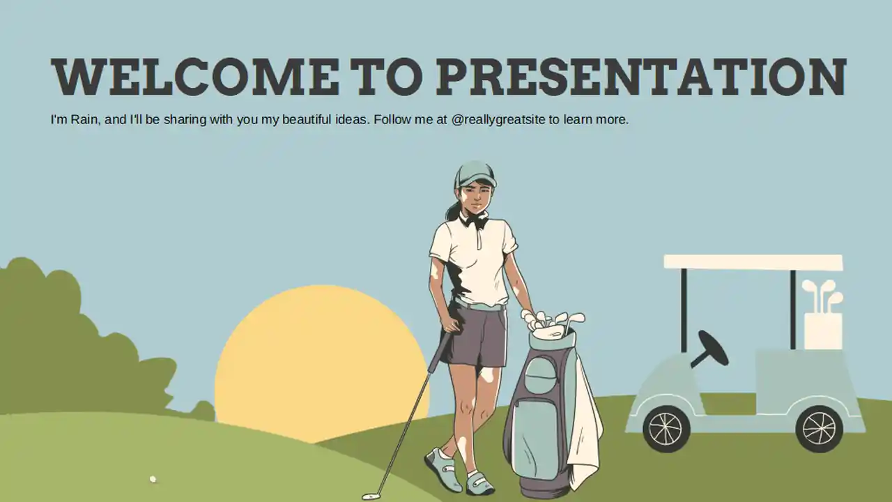 Golf Sports Center Background Slides