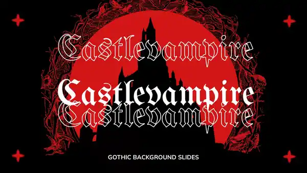 Gothic Teen TV Show Slides Template