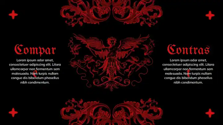 Gothic Teen TV Show Slides Template