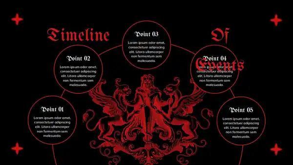 Gothic Teen TV Show Slides Template