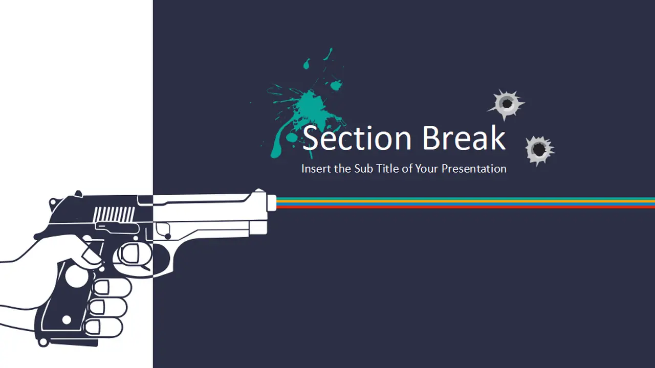 Gun Free Zone PowerPoint Templates