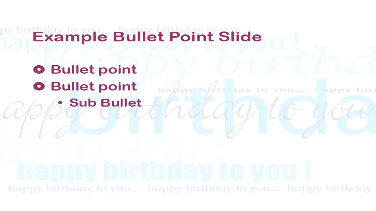 Happy Birthday Template
