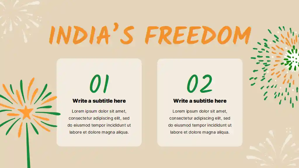 Happy Indian Independence Day Slides
