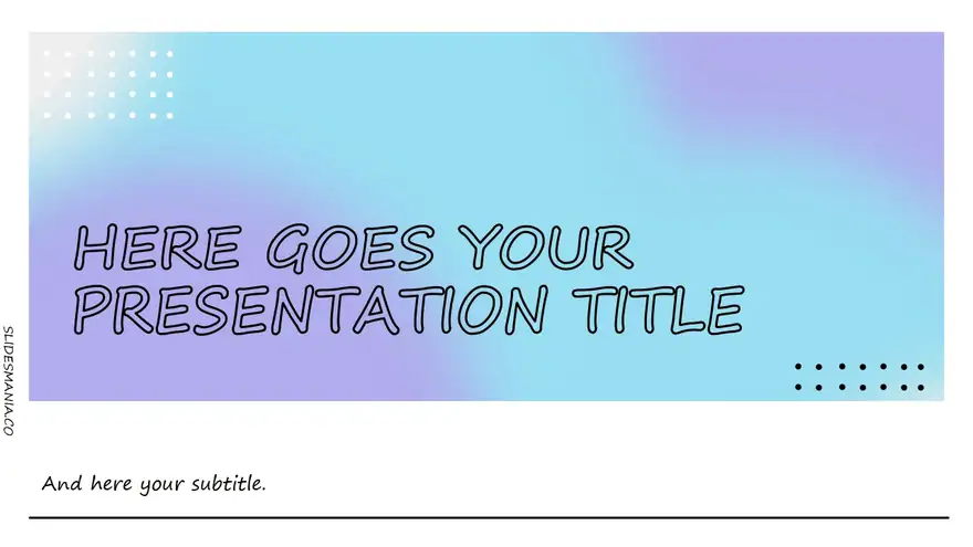 Holo gradients slides template.