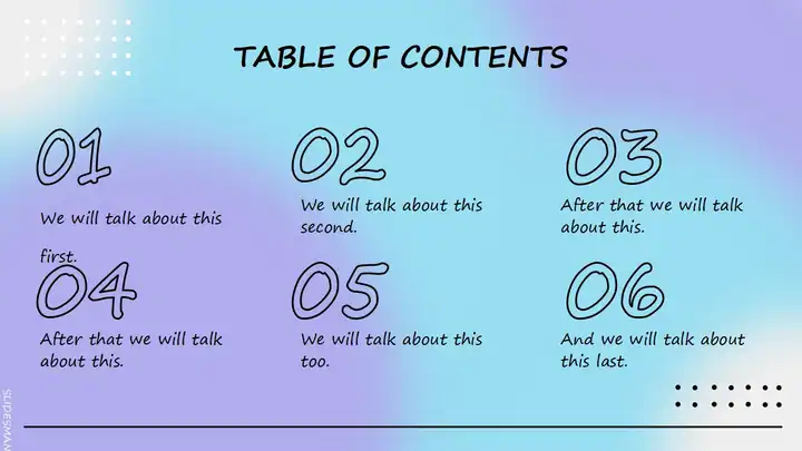 Holo gradients slides template.
