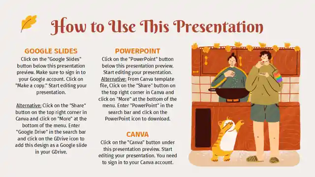Illustrated Thanksgiving Traditions Slides