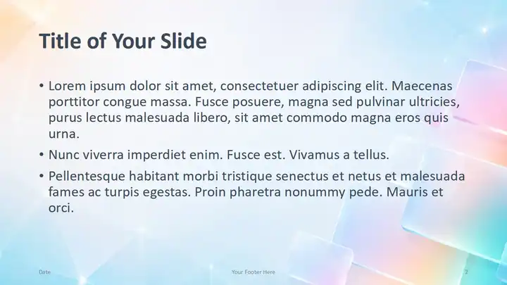 Iridescent Tiles Template