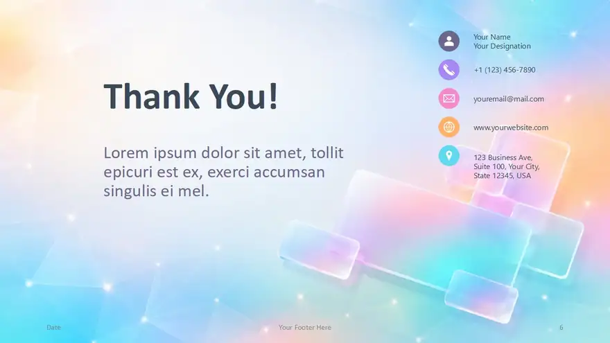 Iridescent Tiles Template